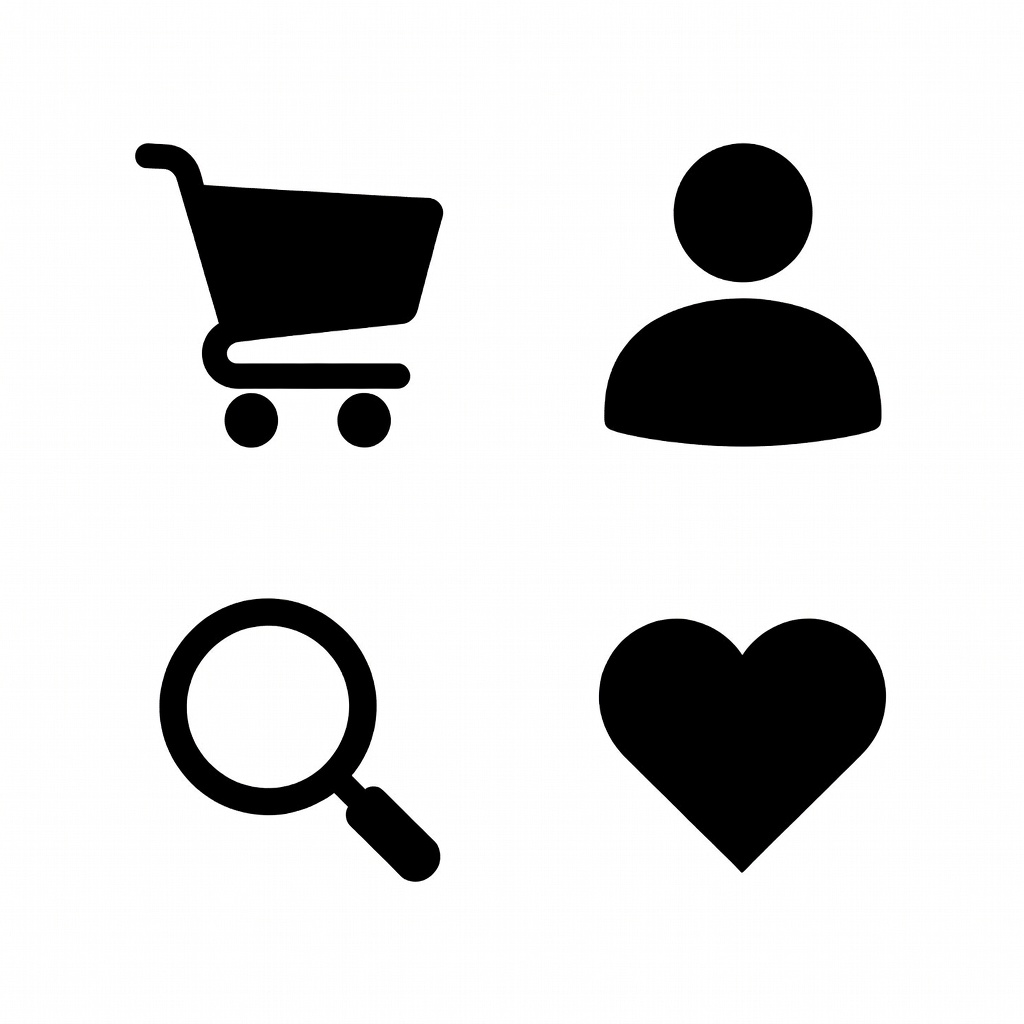 Clean flat icon design system