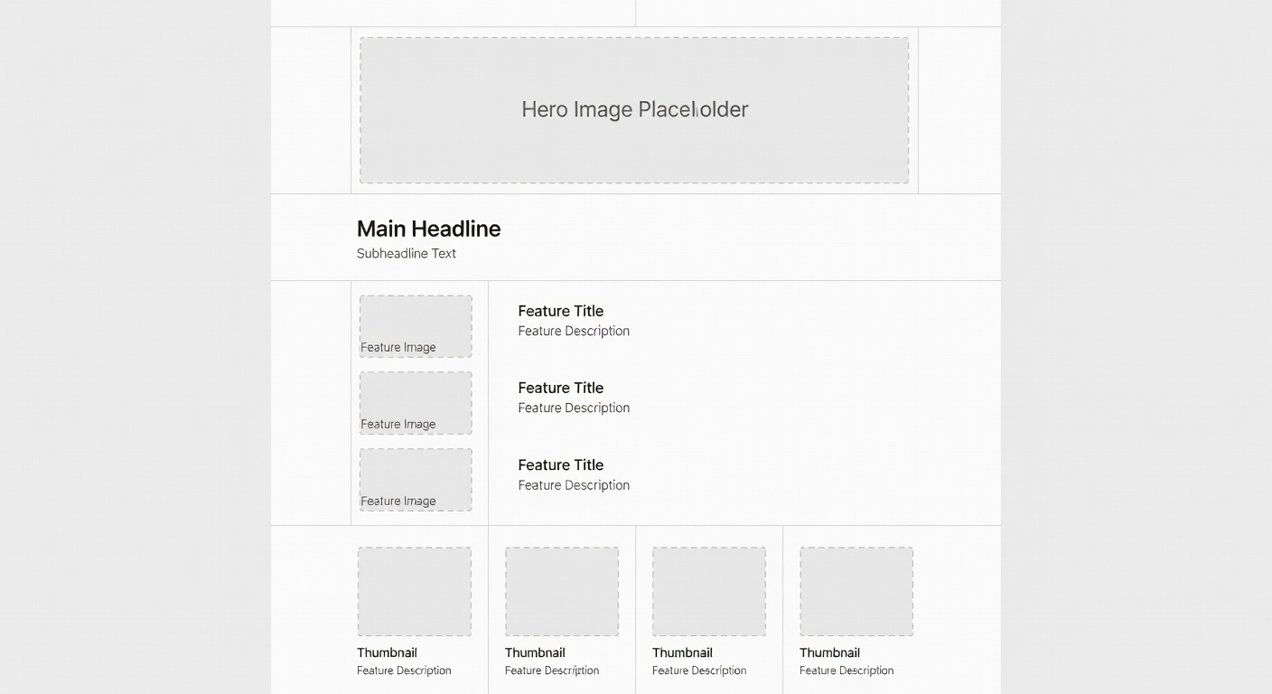 Grid layout for ecommerce website