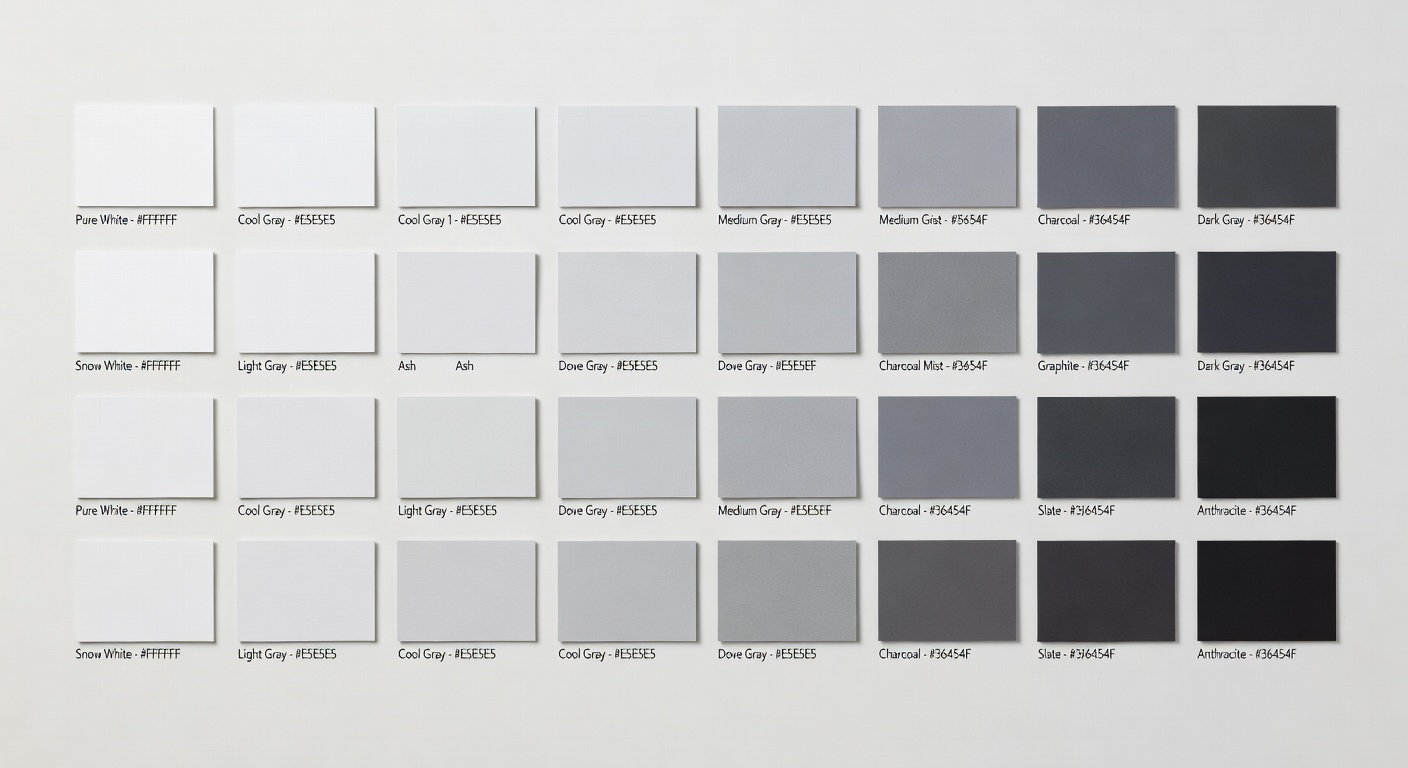 Monochromatic color palette design